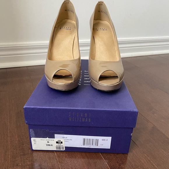 Stuart Weitzman Lille Open Toe Platform Heel - Picture 5 of 14